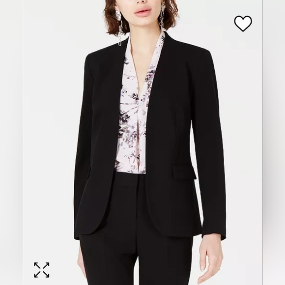 Bar III Collarless Blazer - Picture 2 of 2